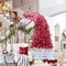 Edge Collections - 6' - Red - Santa Hat Inspired Christmas Tree with LED Lights - 1 Piece